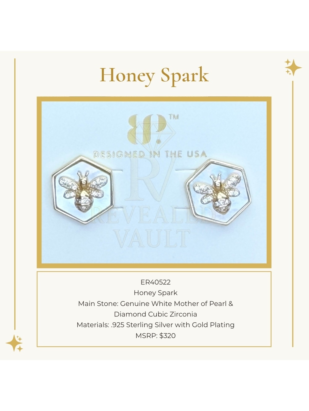 Honey Spark - Sterling Club Vermeil